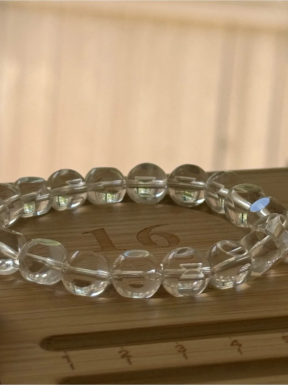 Clear Quartz bead bracelet